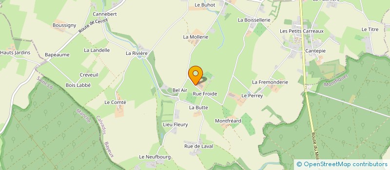 localisation de l'entreprise SCI EUDIER  LE MOLAY-LITTRY