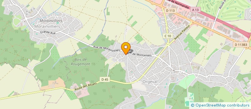 localisation de l'entreprise SCI EUGENE  MORAINVILLIERS