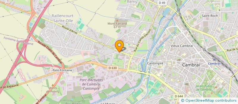 localisation de l'entreprise SCI EUGENE  CAMBRAI