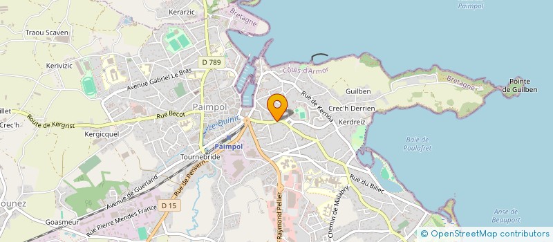 localisation de l'entreprise SCI EUGENE BRIAND  PAIMPOL