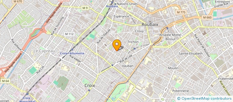 localisation de l'entreprise SCI EUGENE ET GEORGES  ROUBAIX