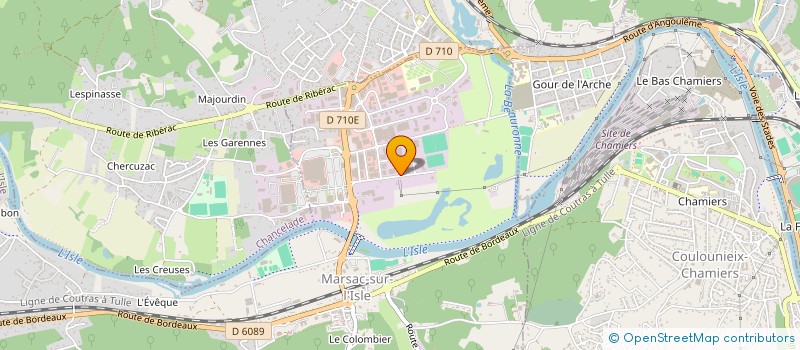 localisation de l'entreprise SCI EUGENE LEROY  MARSAC SUR L'ISLE