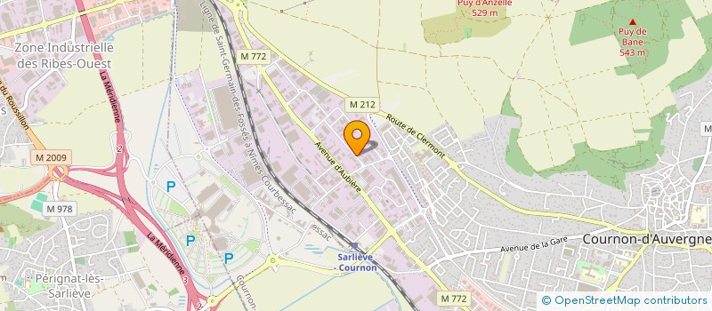 localisation de l'entreprise SCI EUGENE LEROY  COURNON-D'AUVERGNE