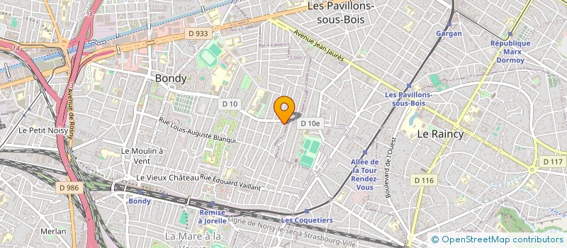 localisation de l'entreprise SCI EUGENE MASSON  BONDY