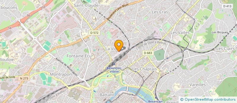 localisation de l'entreprise SCI EUGENE SAVOYE N 2 à BESANCON