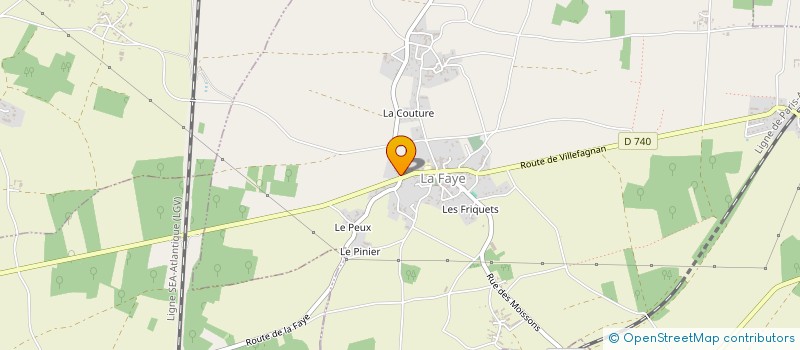 localisation de l'entreprise SCI EUGENIE à LA FAYE