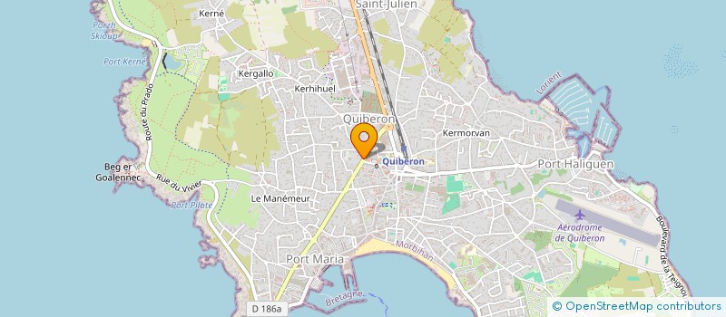 localisation de l'entreprise SCI EUGENOL  QUIBERON