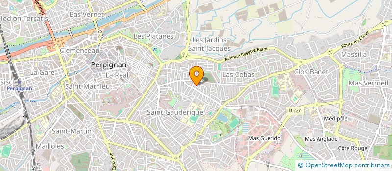 localisation de l'entreprise SCI EUKLEIDES  PERPIGNAN