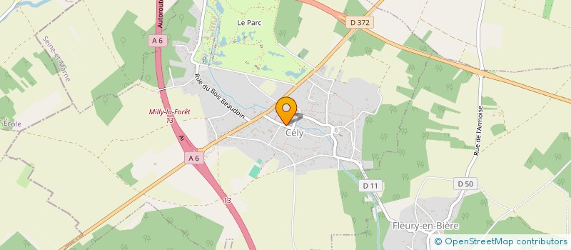 localisation de l'entreprise SCI EULALIA  CELY