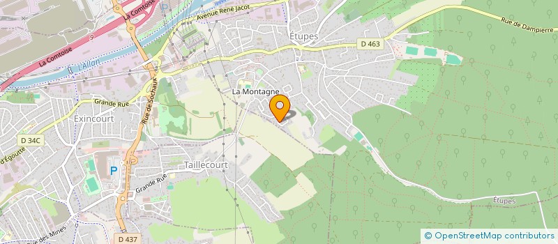 localisation de l'entreprise SCI EULER  ETUPES