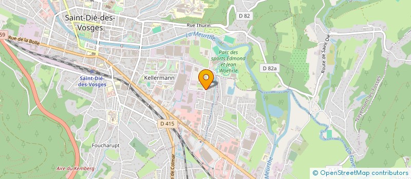 localisation de l'entreprise SCI EUMAVILE  SAINT-DIE-DES-VOSGES