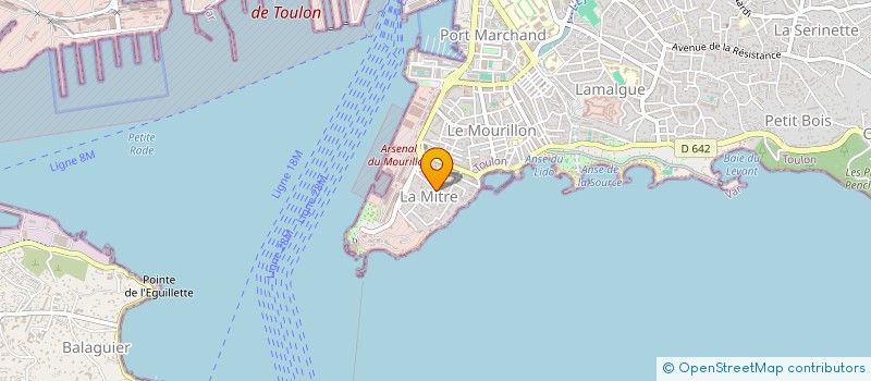 localisation de l'entreprise SCI EUNICE  TOULON