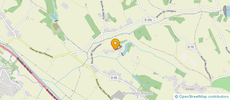 localisation de l'entreprise SCI EUNICE  BONREPOS-RIQUET