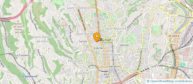 localisation de l'entreprise SCI EUPALINOS  NICE