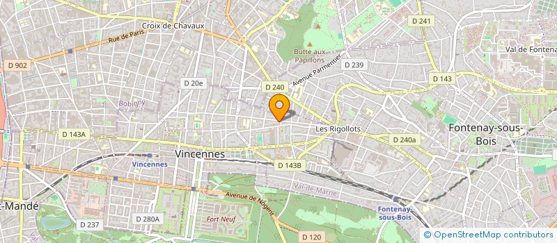 localisation de l'entreprise SCI EUR & R à VINCENNES