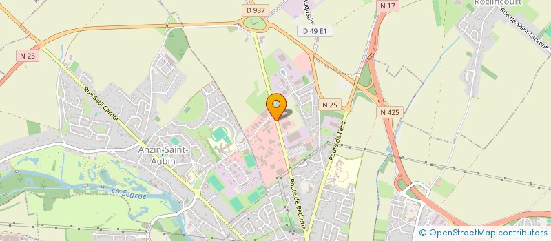 localisation de l'entreprise SCI EURABAT  SAINTE-CATHERINE