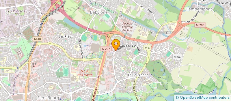 localisation de l'entreprise SCI EURAFINANCE à VILLENEUVE-D'ASCQ