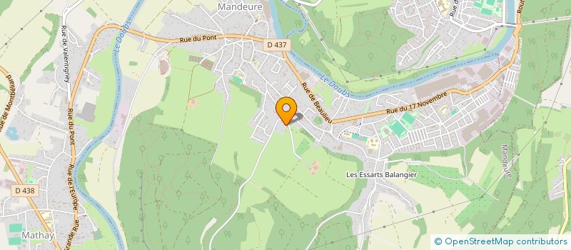 localisation de l'entreprise SCI EURASIE 2  MANDEURE