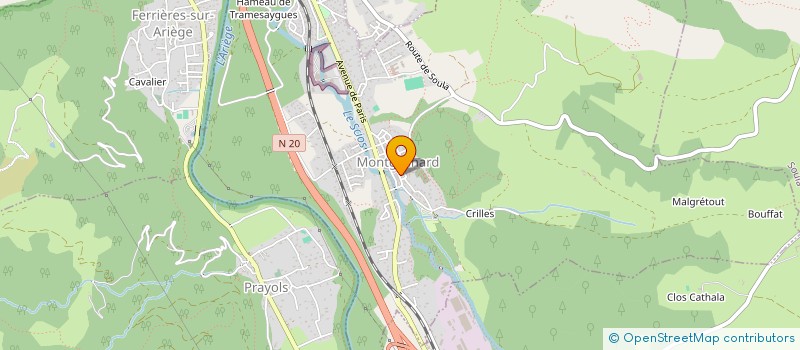 localisation de l'entreprise SCI EUREKA à MONTGAILHARD