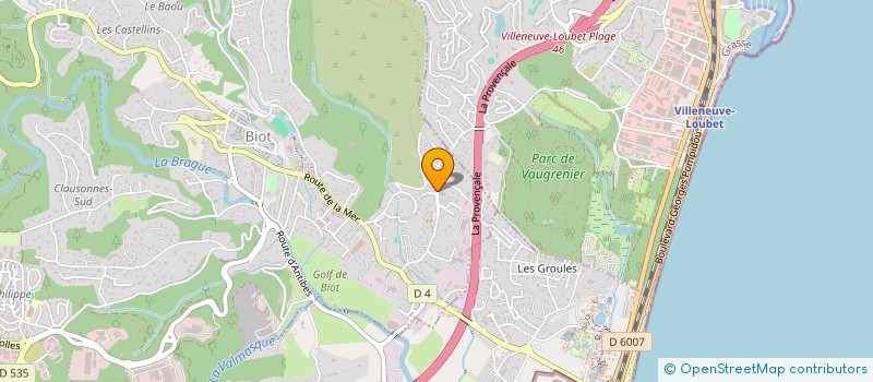 localisation de l'entreprise SCI EUREKA  BIOT