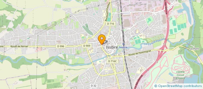 localisation de l'entreprise SCI EUREKA  ISSOIRE