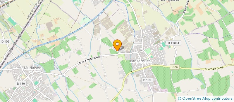 localisation de l'entreprise SCI EUREX BAILLARGUES  LANSARGUES