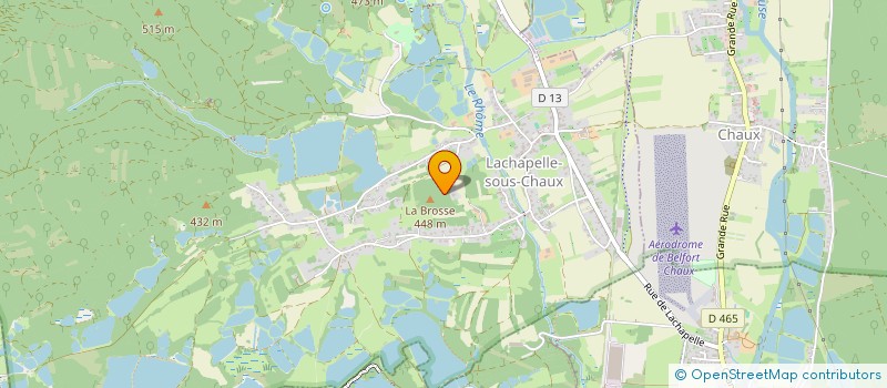 localisation de l'entreprise SCI EURO 4 à LACHAPELLE-SOUS-CHAUX