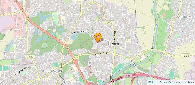 localisation de l'entreprise SCI EURO  ILLZACH