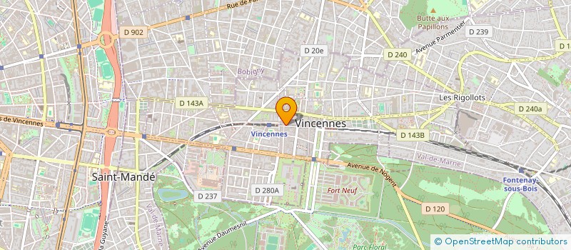 localisation de l'entreprise SCI EURO ASIE à VINCENNES