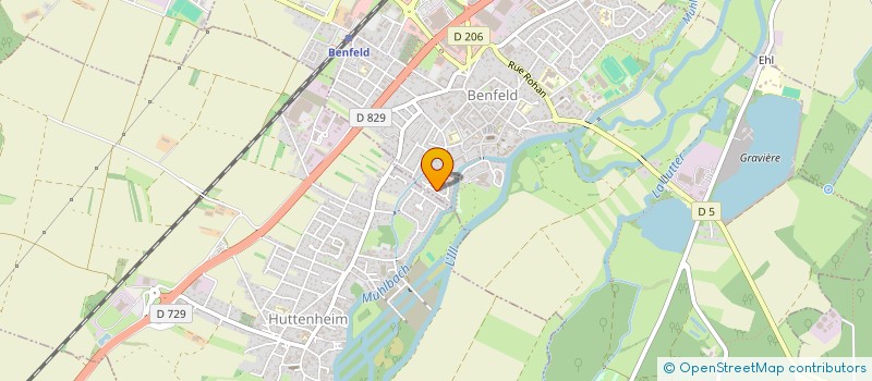 localisation de l'entreprise SCI EURO-BAT'  BENFELD