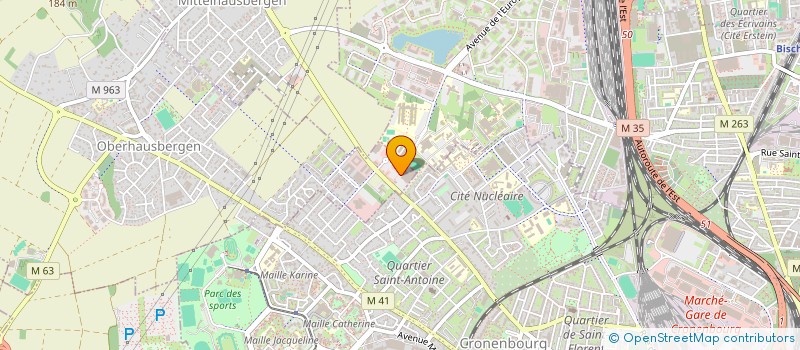 localisation de l'entreprise SCI EURO-GEX  OBERHAUSBERGEN