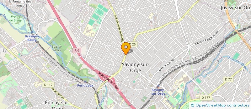 localisation de l'entreprise SCI EURO IMMO à SAVIGNY-SUR-ORGE