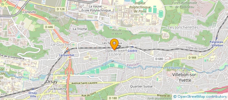 localisation de l'entreprise SCI EURO INVESTISSEMENT à PALAISEAU