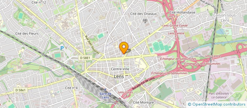 localisation de l'entreprise SCI EURO LA GOHELLE  LENS