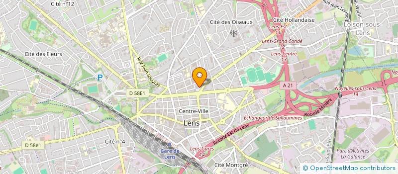 localisation de l'entreprise SCI EURO'NOYELLES  LENS