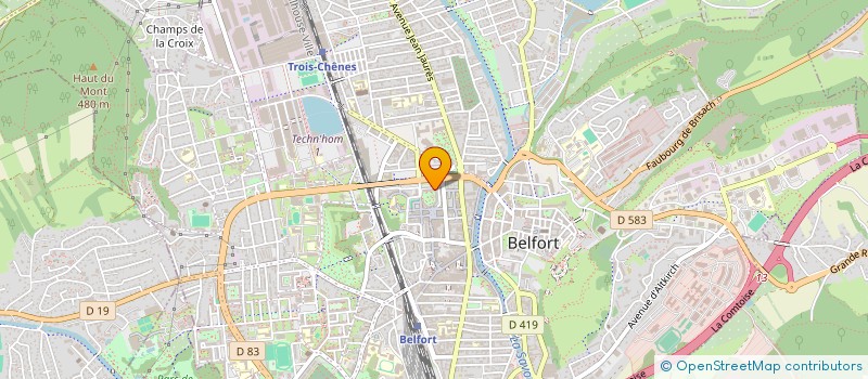 localisation de l'entreprise SCI EURO PROMOTION à BELFORT