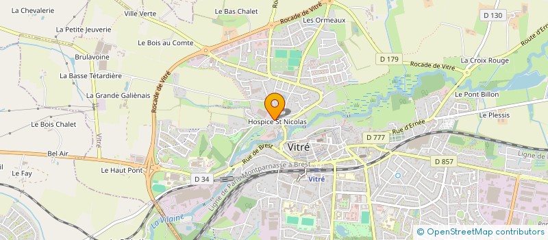 localisation de l'entreprise SCI EUROAQUALEHA  VITRE