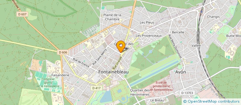 localisation de l'entreprise SCI EUROBLEAU  FONTAINEBLEAU