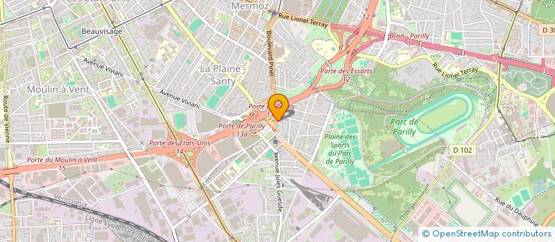 localisation de l'entreprise SCI EURODEBE  VENISSIEUX