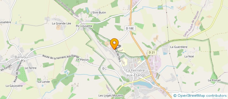 localisation de l'entreprise SCI EUROGALL à LA FERRIERE-AUX-ETANGS