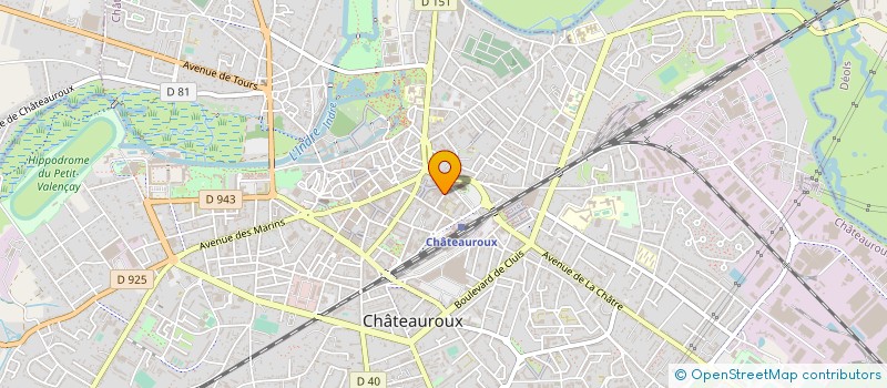localisation de l'entreprise SCI EUROMED à CHATEAUROUX