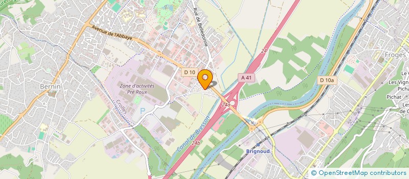 localisation de l'entreprise SCI EUROMED  CROLLES