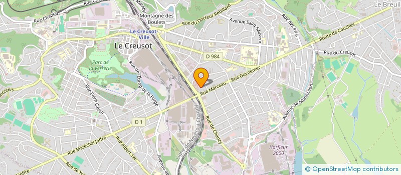 localisation de l'entreprise SCI EUROP-COMPTA à LE CREUSOT
