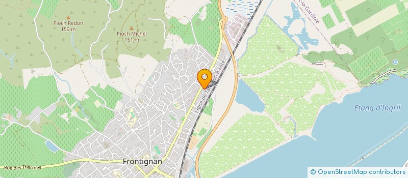 localisation de l'entreprise SCI EUROPA à FRONTIGNAN