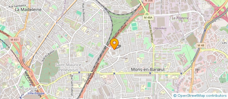 localisation de l'entreprise SCI EUROPAL  MONS-EN-BARUL