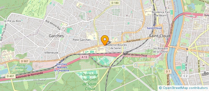 localisation de l'entreprise SCI EUROPASTEUR à SAINT-CLOUD