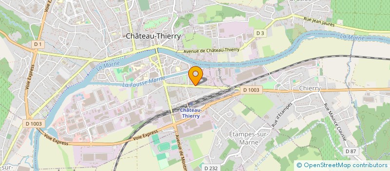 localisation de l'entreprise SCI EUROPE à CHATEAU-THIERRY