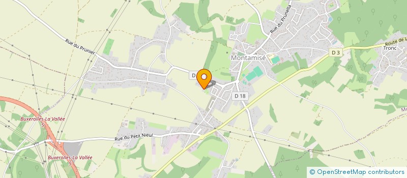 localisation de l'entreprise SCI EUROPE  MONTAMISE