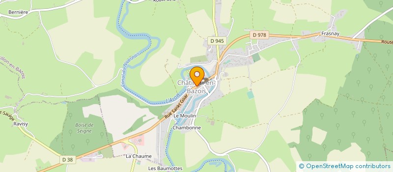 localisation de l'entreprise SCI EUROPE GITE à CHATILLON-EN-BAZOIS