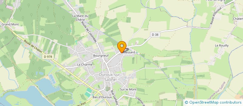 localisation de l'entreprise SCI EUROPE IMMOBILIER  OUROUX-SUR-SAONE